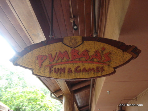 Pumbaa's Fun and Games Arcade